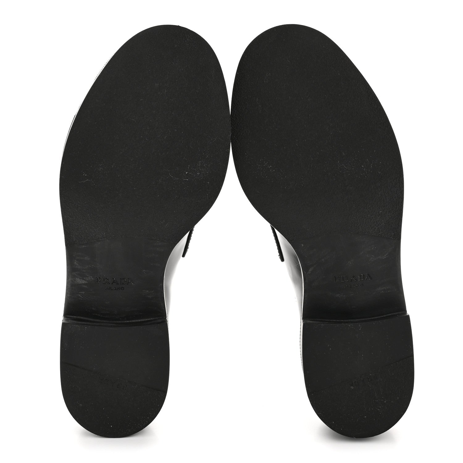 Prada Spazzolato Metal Triangle Logo 50mm Loafers 36.5 Black 17 of 27