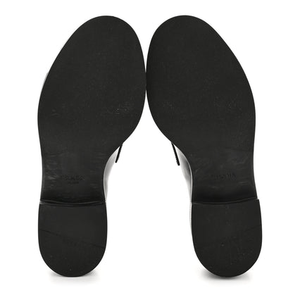 Prada Spazzolato Metal Triangle Logo 50mm Loafers 36.5 Black 17 of 27