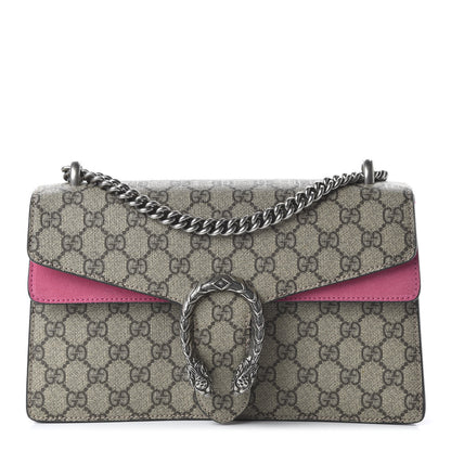 Gucci GG Supreme Monogram Small Dionysus Shoulder Bag Pink 1 of 11