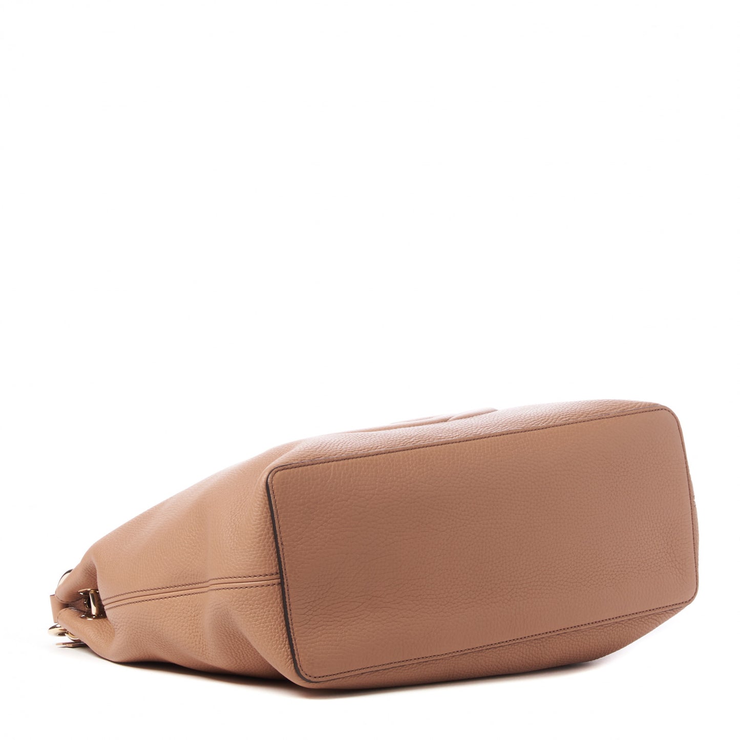 Pebbled Calfskin Large Soho Hobo Camelia