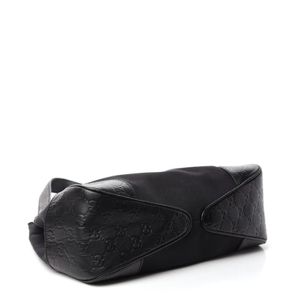 Gucci Canvas Guccissima Hobo Black 4 of 13