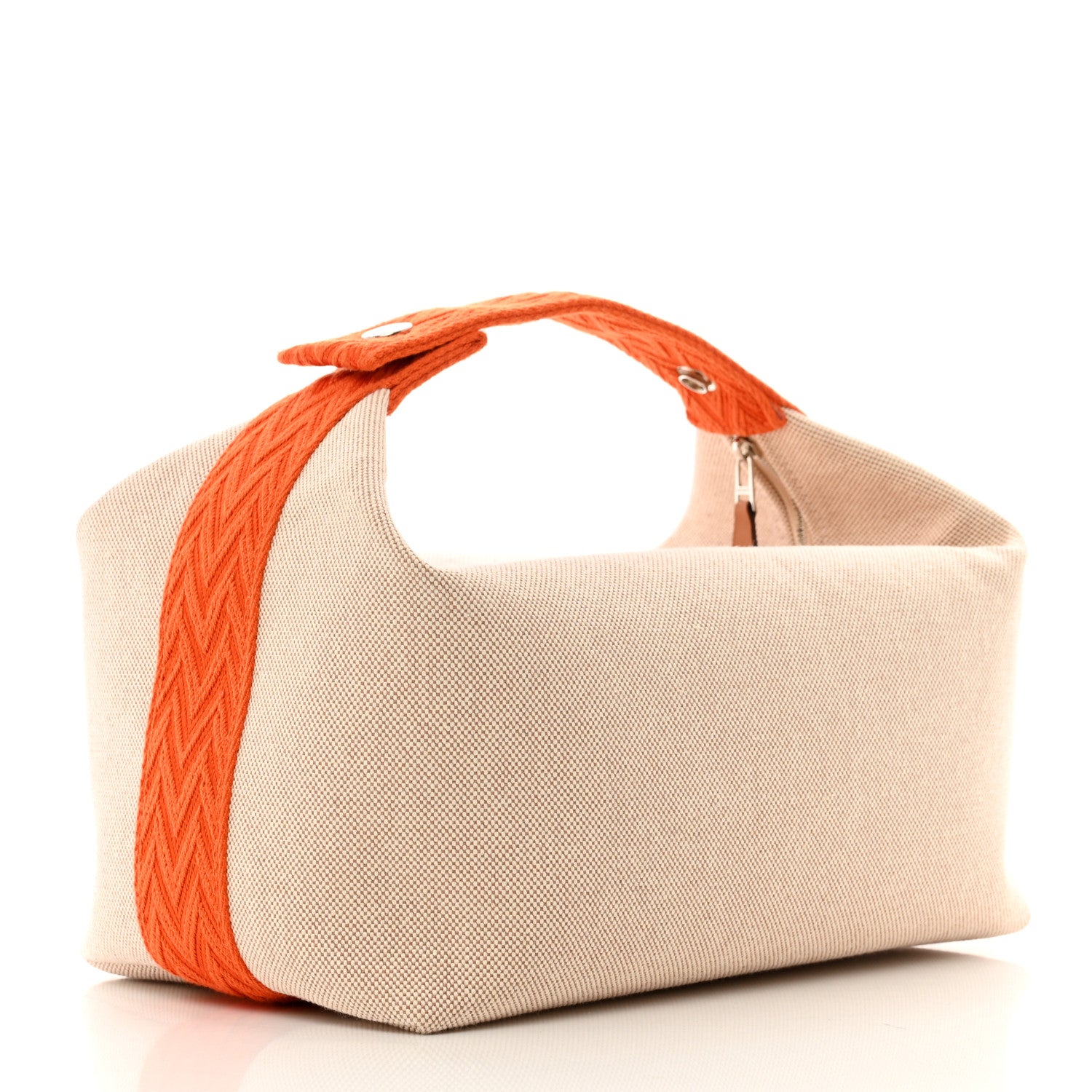 Hermes Canvas Large Bride-A-Brac Pouch Natural Orange 3 of 6