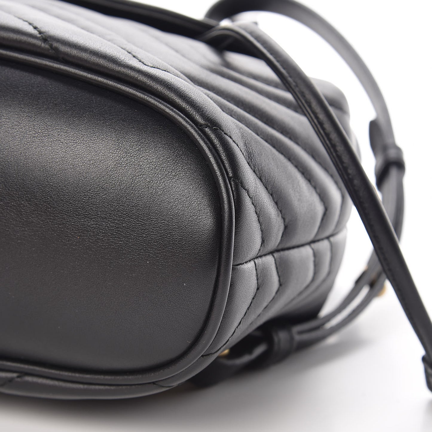 Calfskin Matelasse GG Marmont Flap Backpack Black