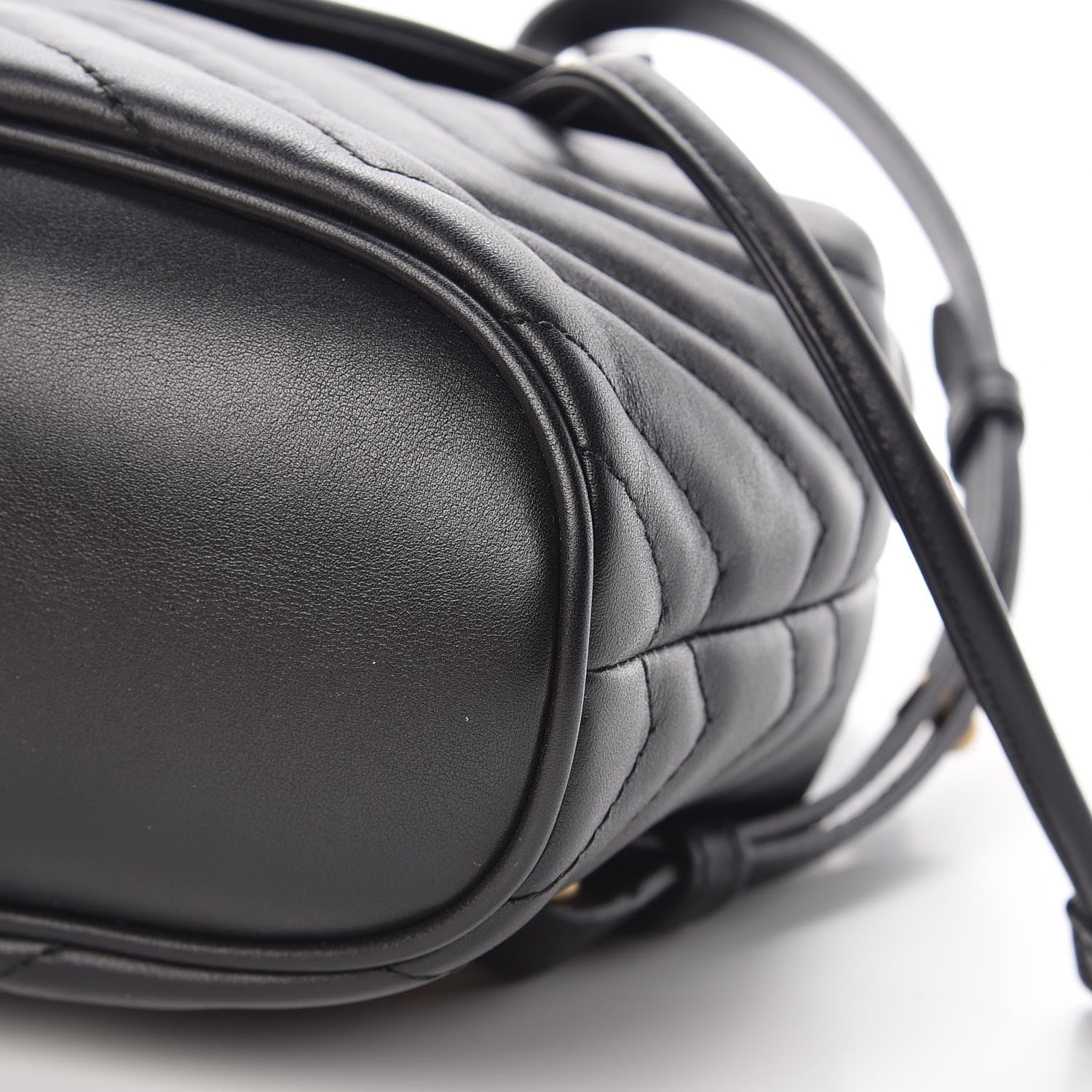 Gucci Calfskin Matelasse GG Marmont Flap Backpack Black 9 of 9