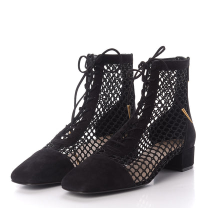 Christian Dior Suede Resille Naughtily-D 30mm Ankle Boots 39 Black 3 of 11
