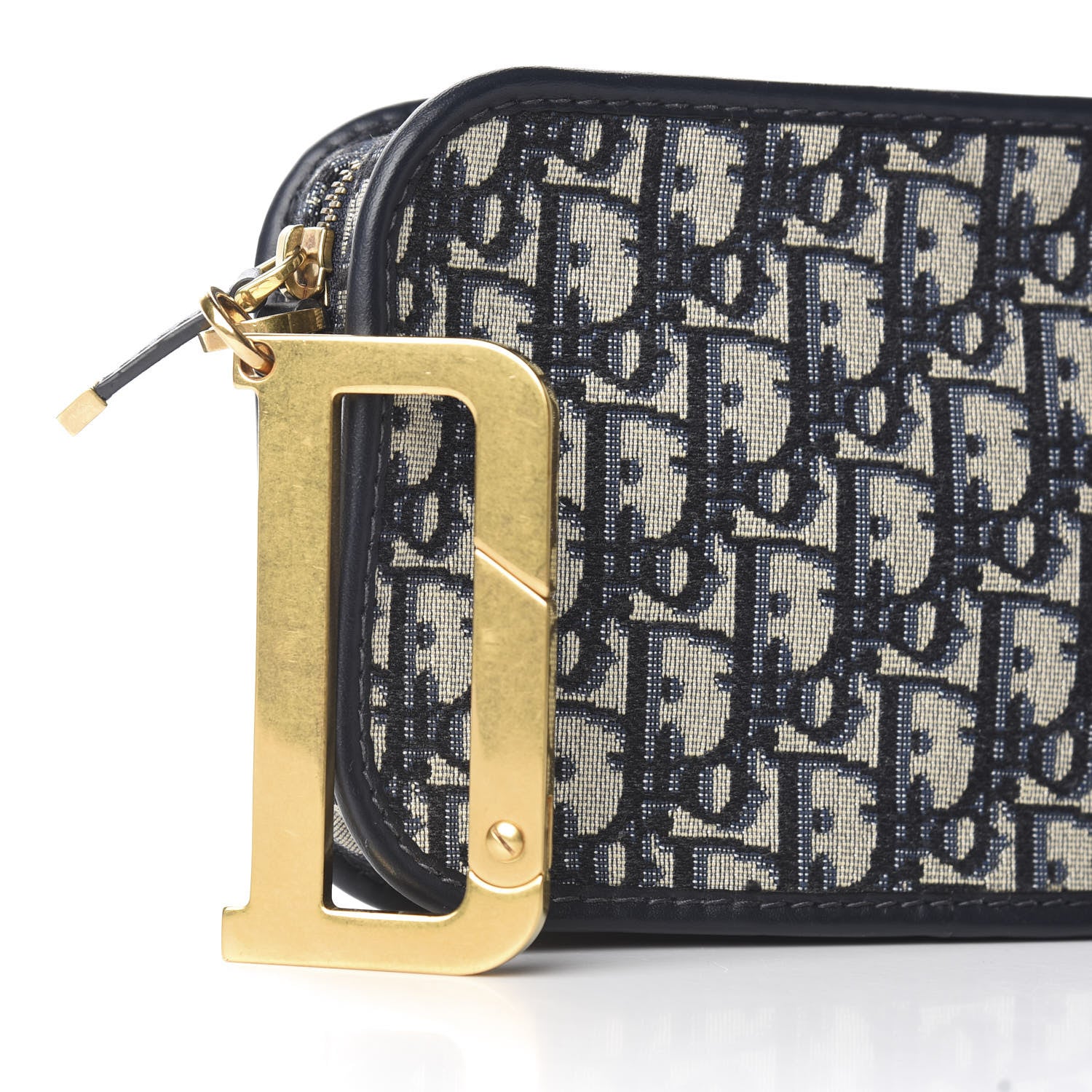 Christian Dior Oblique Diorquake Clutch Blue 18 of 20