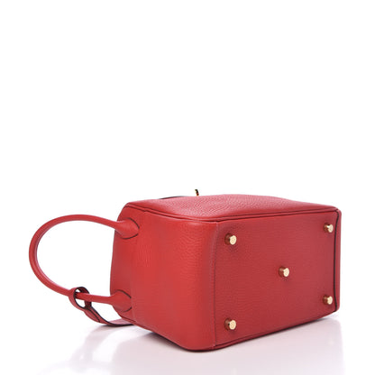 Hermes Taurillon Clemence Lindy 26 Rouge Casaque 4 of 10