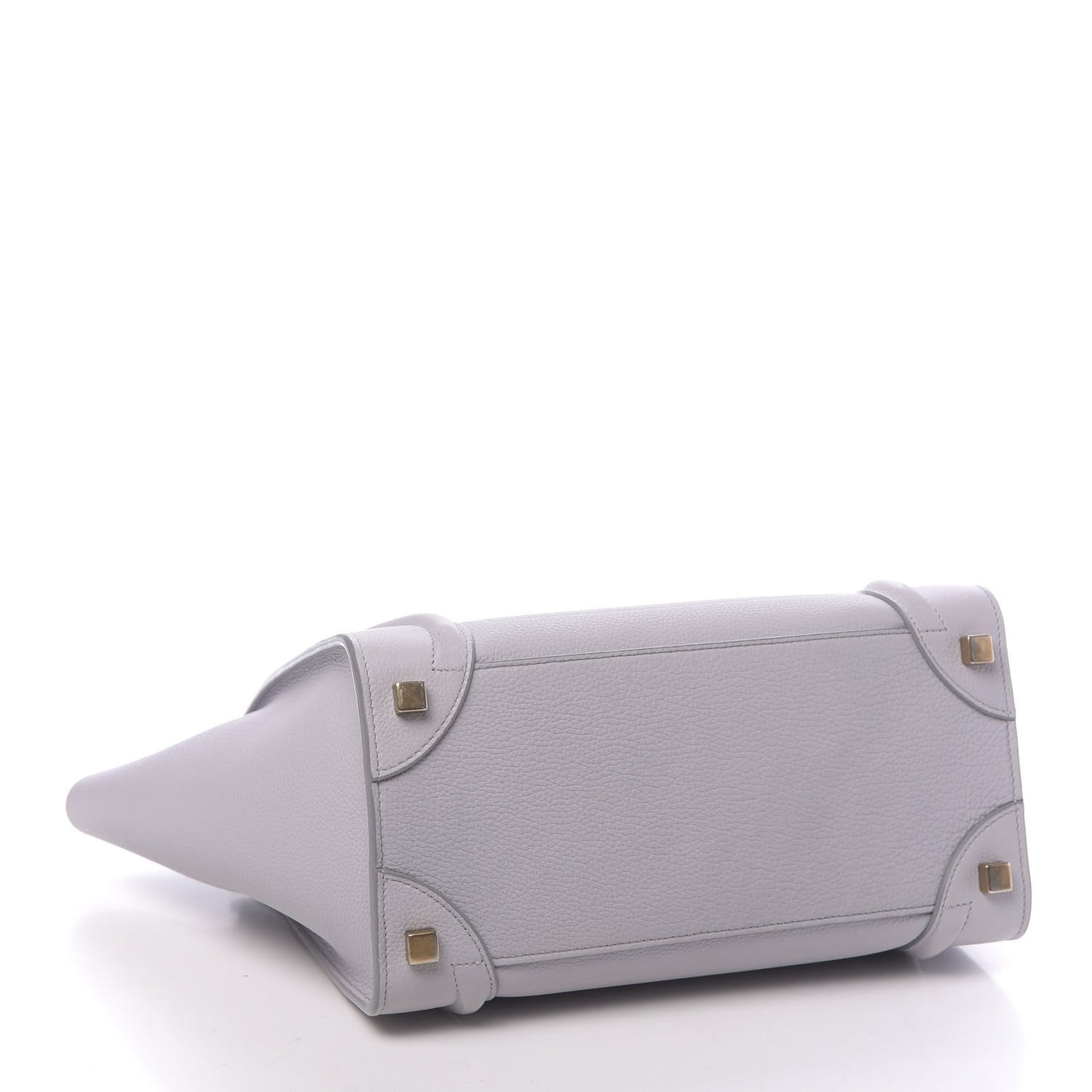 Drummed Calfskin Micro Luggage Magnolia