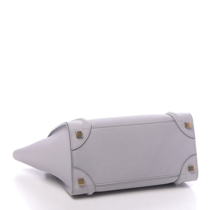 Celine Drummed Calfskin Micro Luggage Magnolia 4 of 12