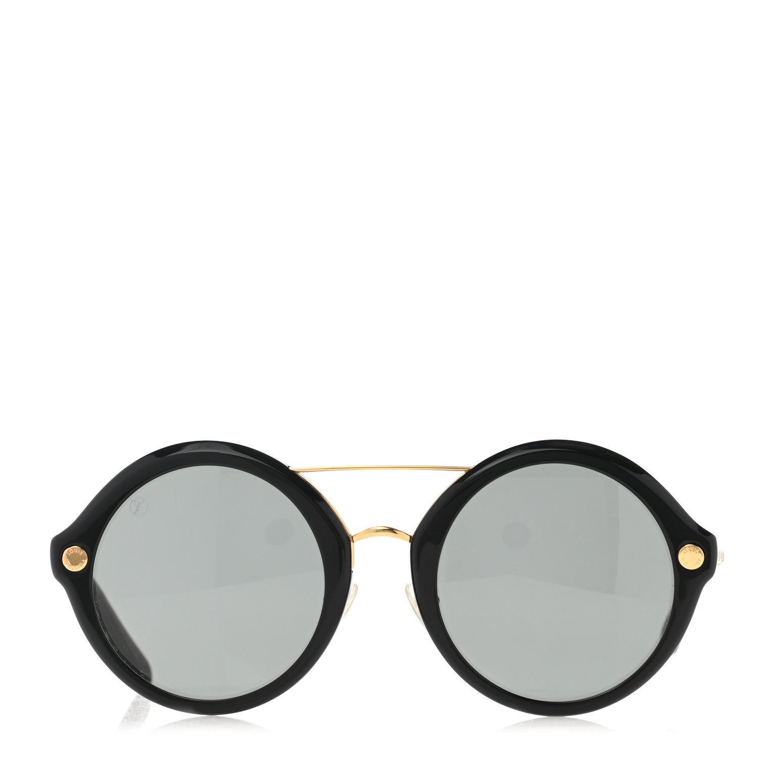 Louis Vuitton Acetate Round Sunglasses Z1052E Black 2 of 9