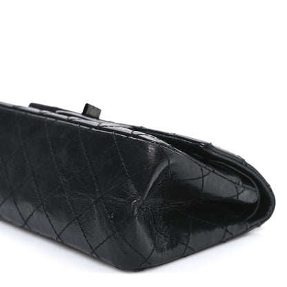 Chanel Aged Calfskin Quilted 2.55 Reissue Mini Flap So Black So Black 10 of 11