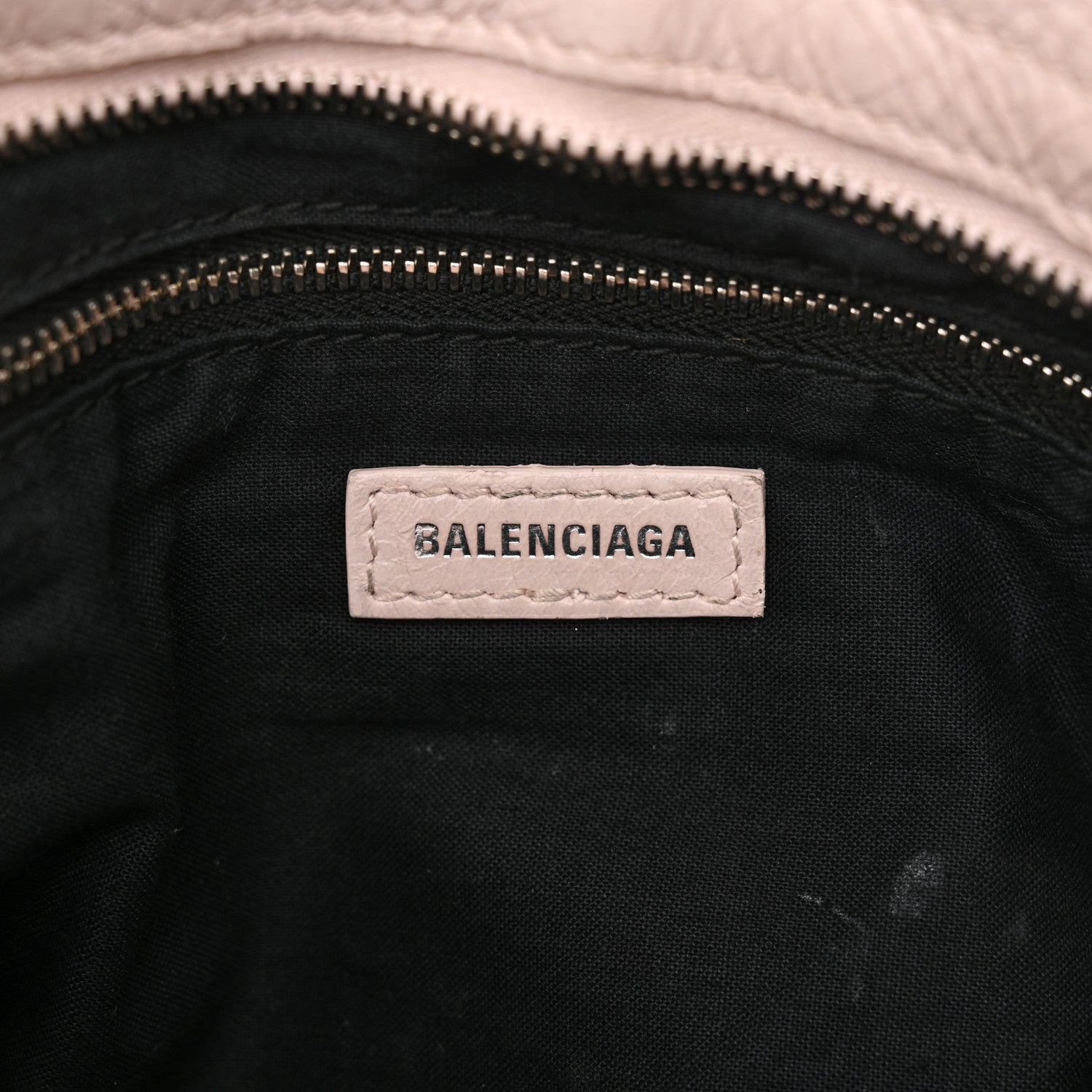 Balenciaga Agneau Classic Silver Hardware S City Logo Strap Light Rose White 8 of 20