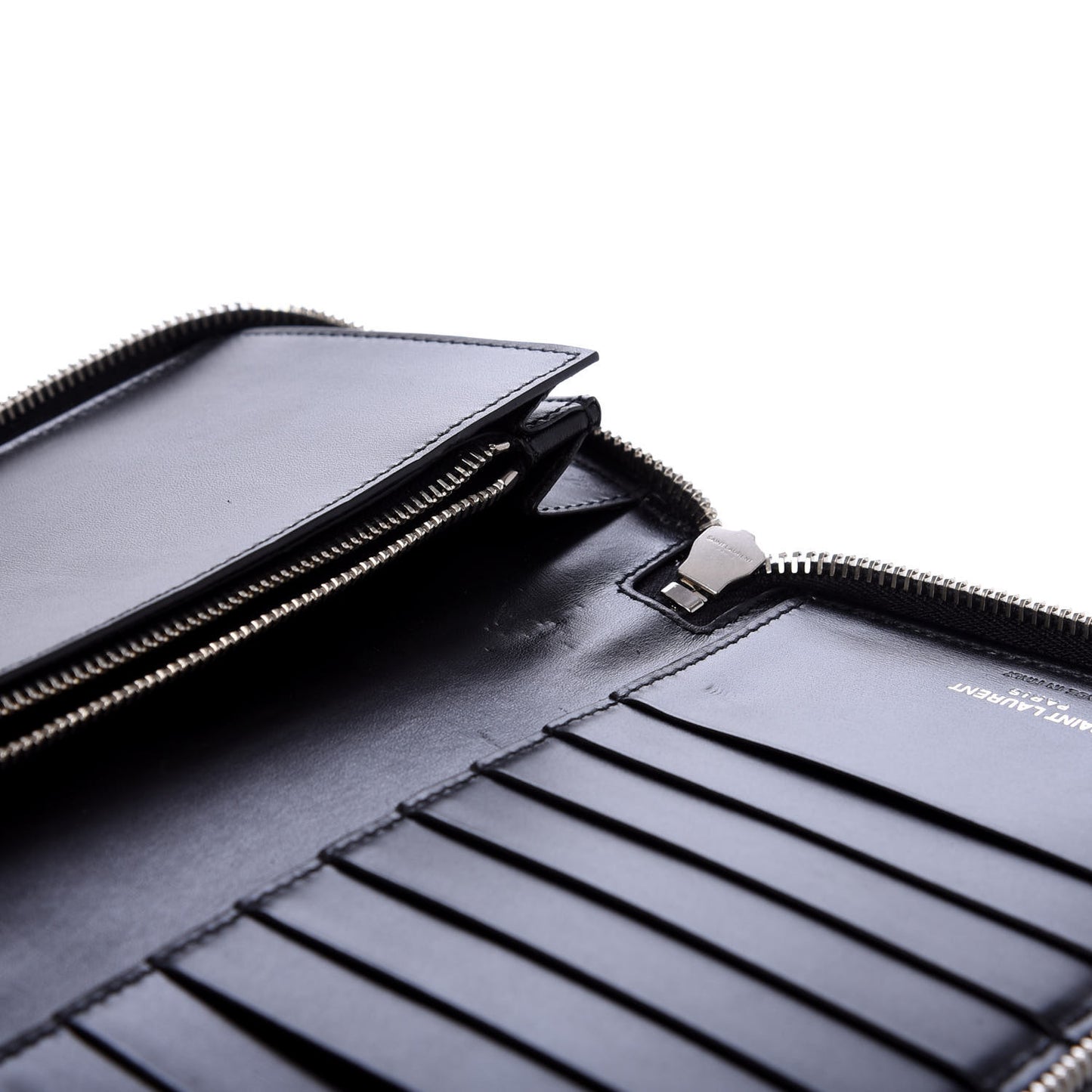 Ultra Calfskin Monogram Mens Zip Around Continental Wallet Black