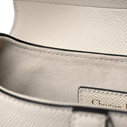 Christian Dior Grained Calfskin Mini Saddle Bag With Strap White 10 of 11