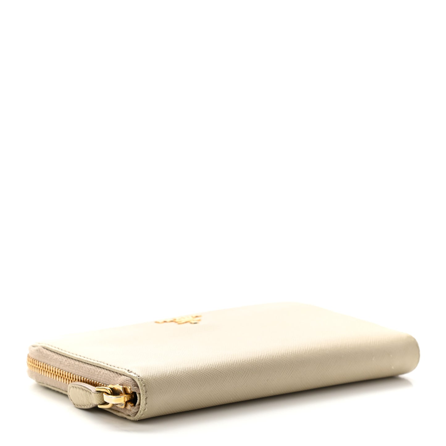 Saffiano Metal Zip Around Wallet Cammeo