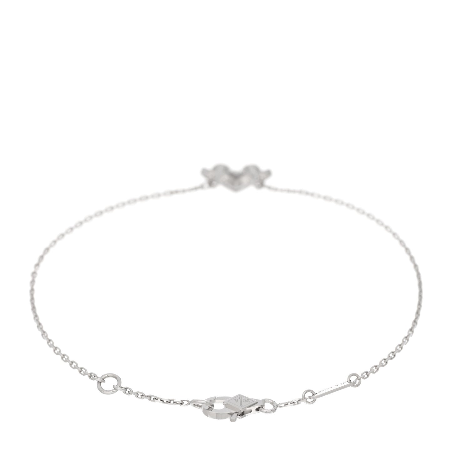 18K White Gold Diamond Mini Frivole Pave Bracelet