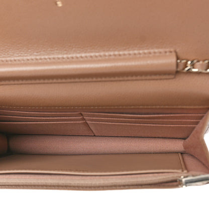 Chanel Caviar Quilted Multi Chain Wallet On Chain WOC Beige 5 of 10