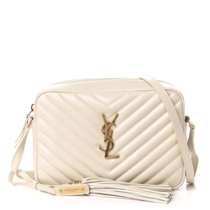 Saint Laurent Calfskin Matelasse Monogram Lou Camera Bag Crema Soft 1 of 10