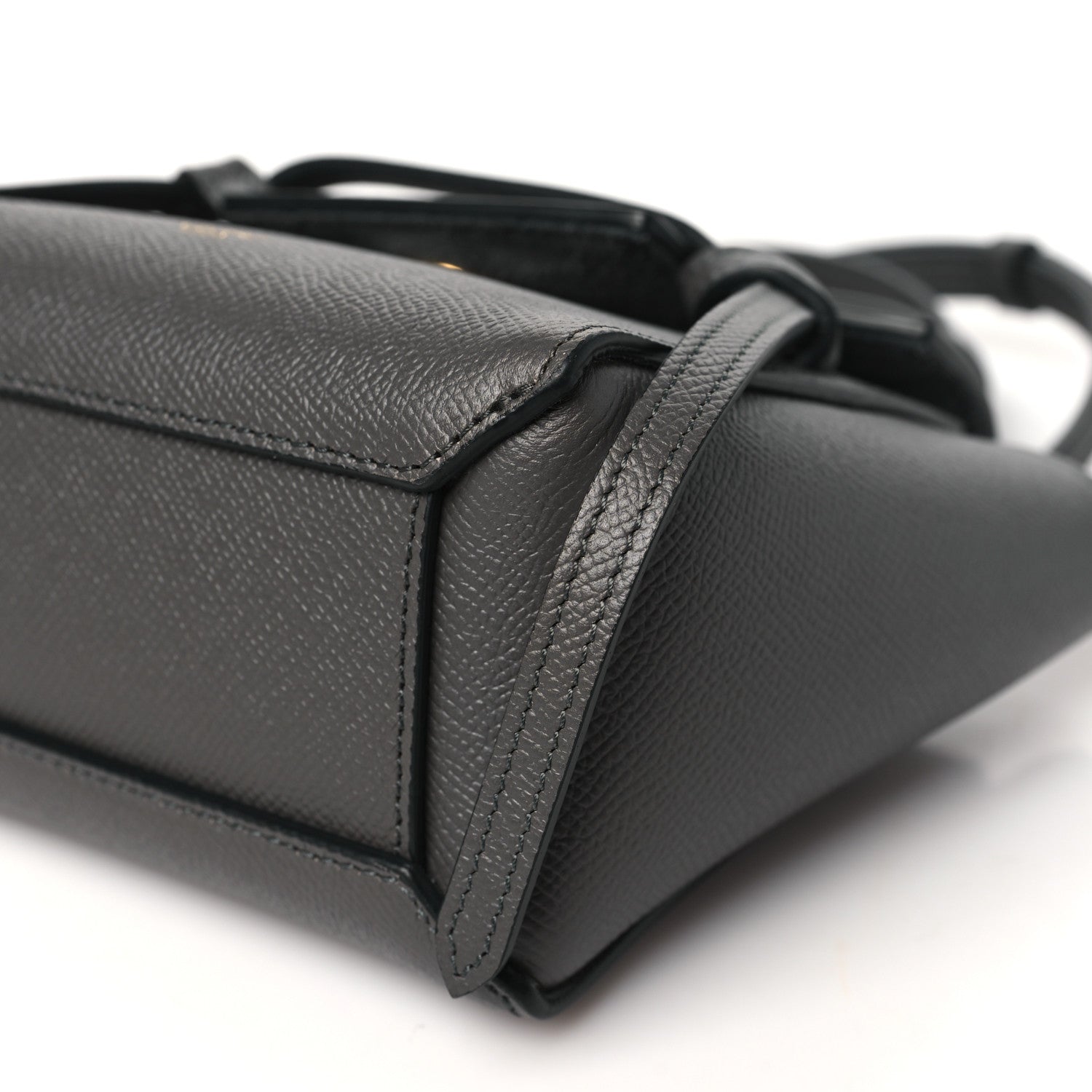 Celine Grained Calfskin Pico Belt Bag Grey 10 of 10