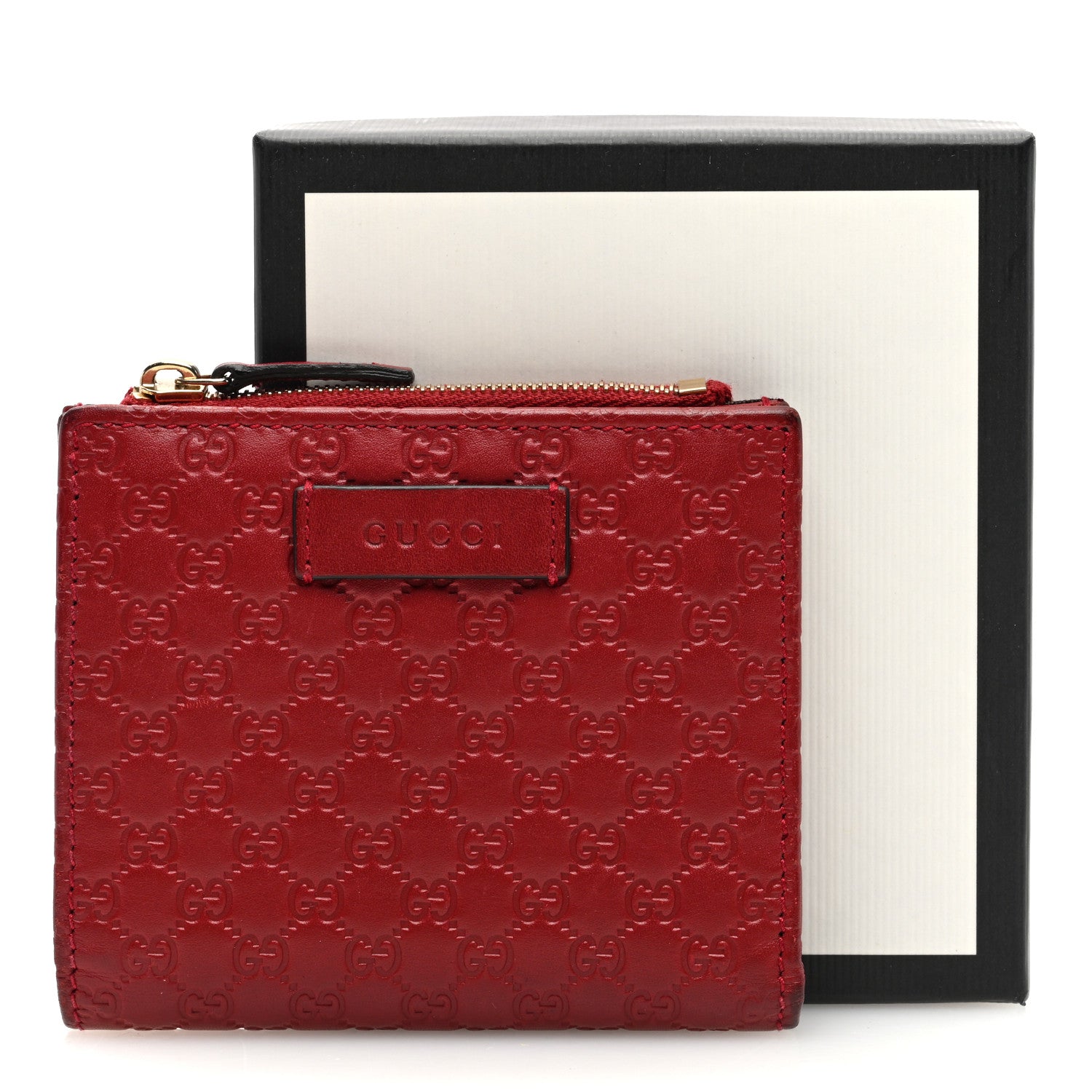 Gucci Microguccissima Bi-Fold Wallet Red 7 of 7