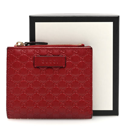 Gucci Microguccissima Bi-Fold Wallet Red 7 of 7