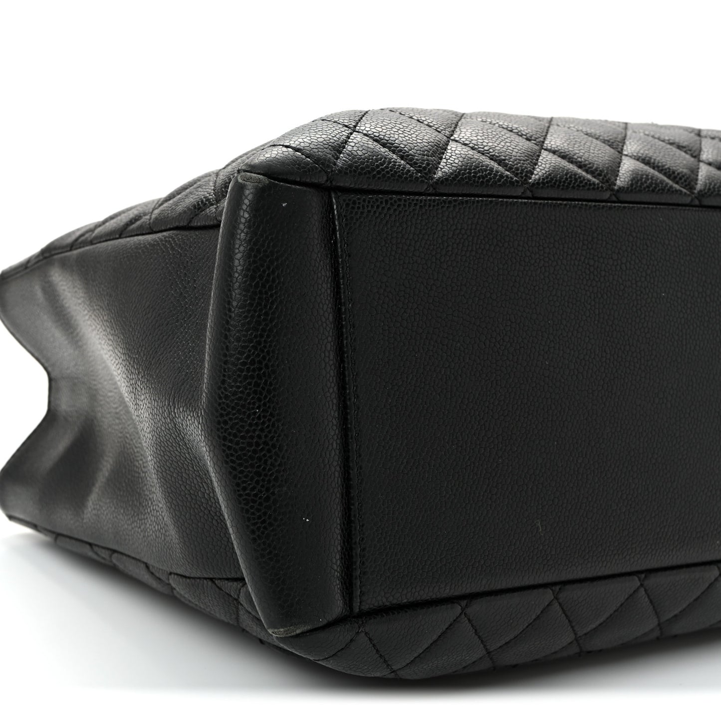 Caviar Quilted Grand Shopping Tote GST Black