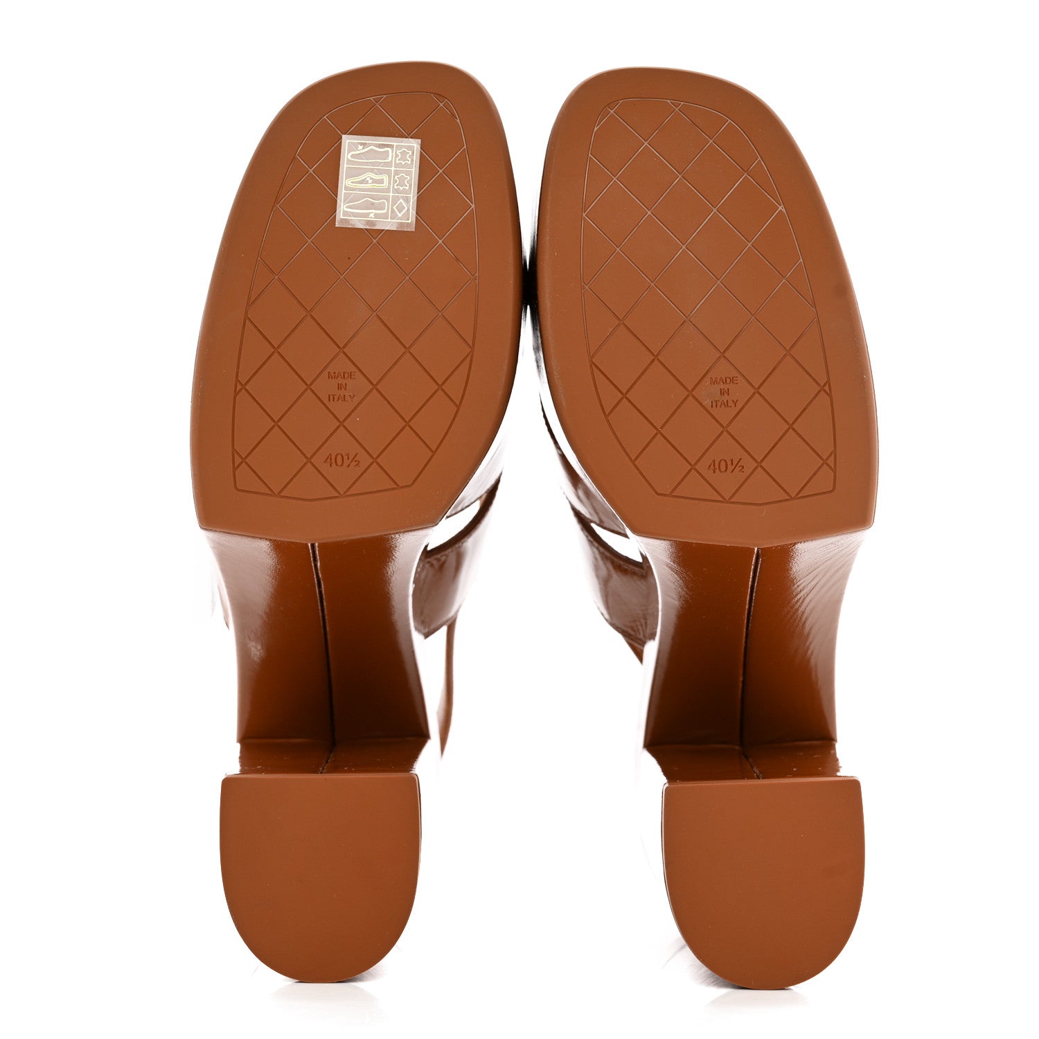 Chanel Crumpled Patent Lambskin Platform Sandals 40.5 Light Brown 5 of 9