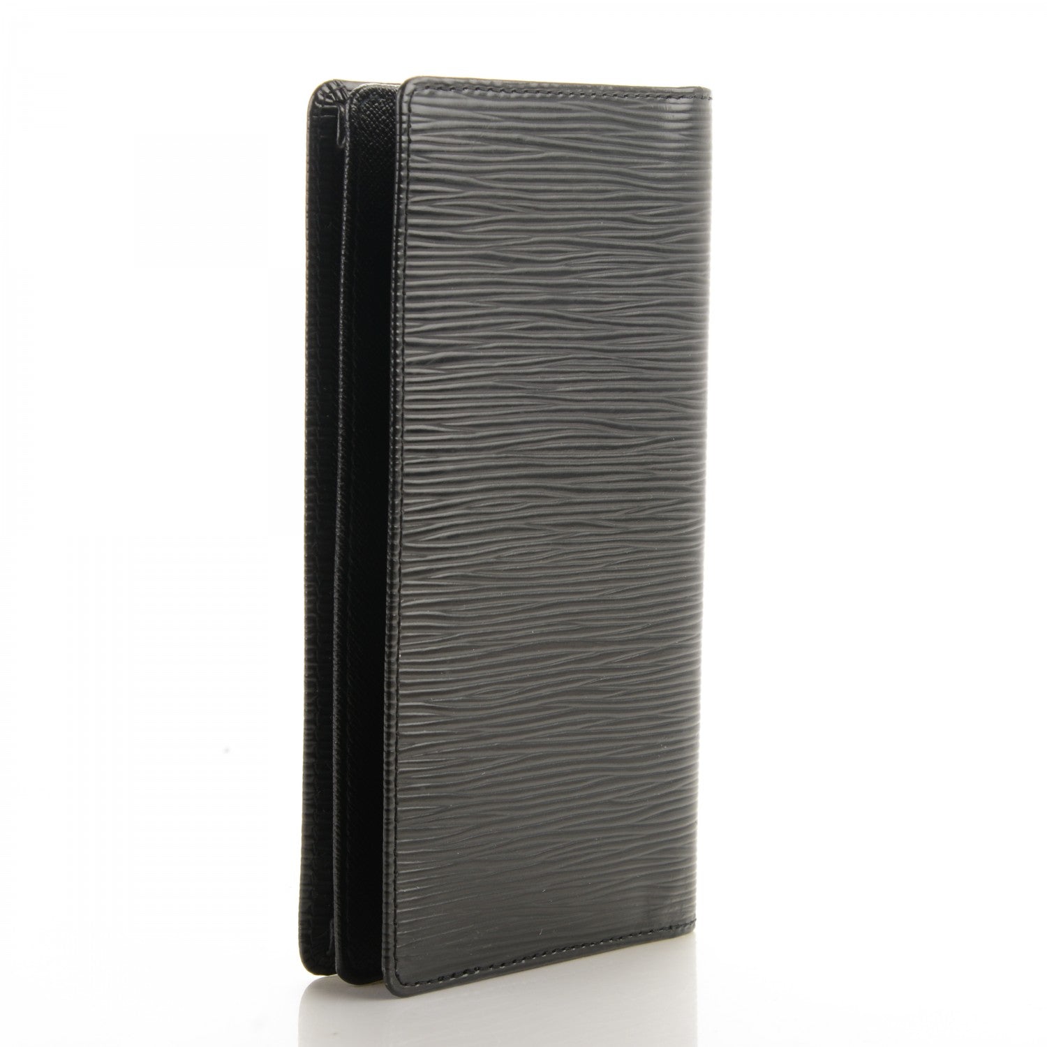 Louis Vuitton Epi Checkbook Organizer Wallet Black 3 of 7