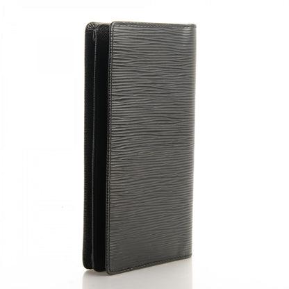 Louis Vuitton Epi Checkbook Organizer Wallet Black 3 of 7