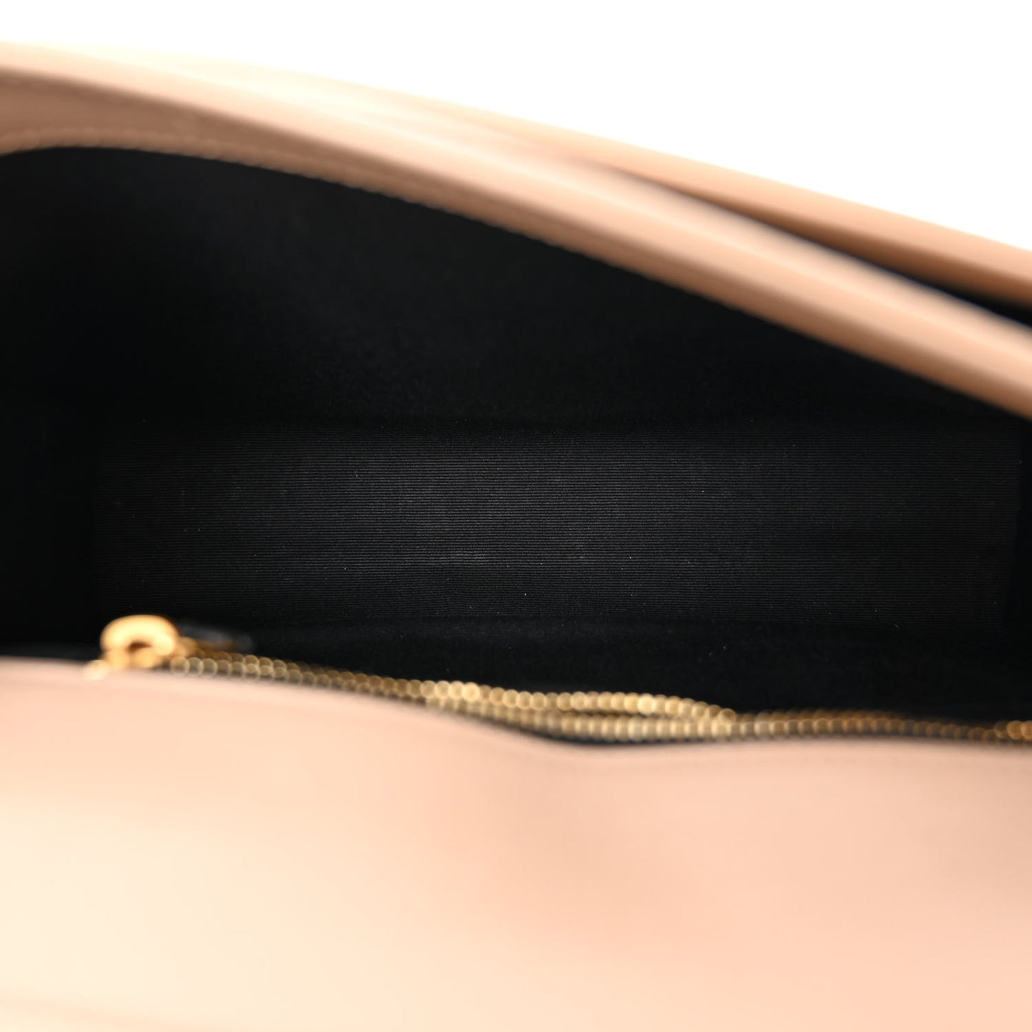 Lambskin Quilted Mini Becky Chain Bag Gold Sand