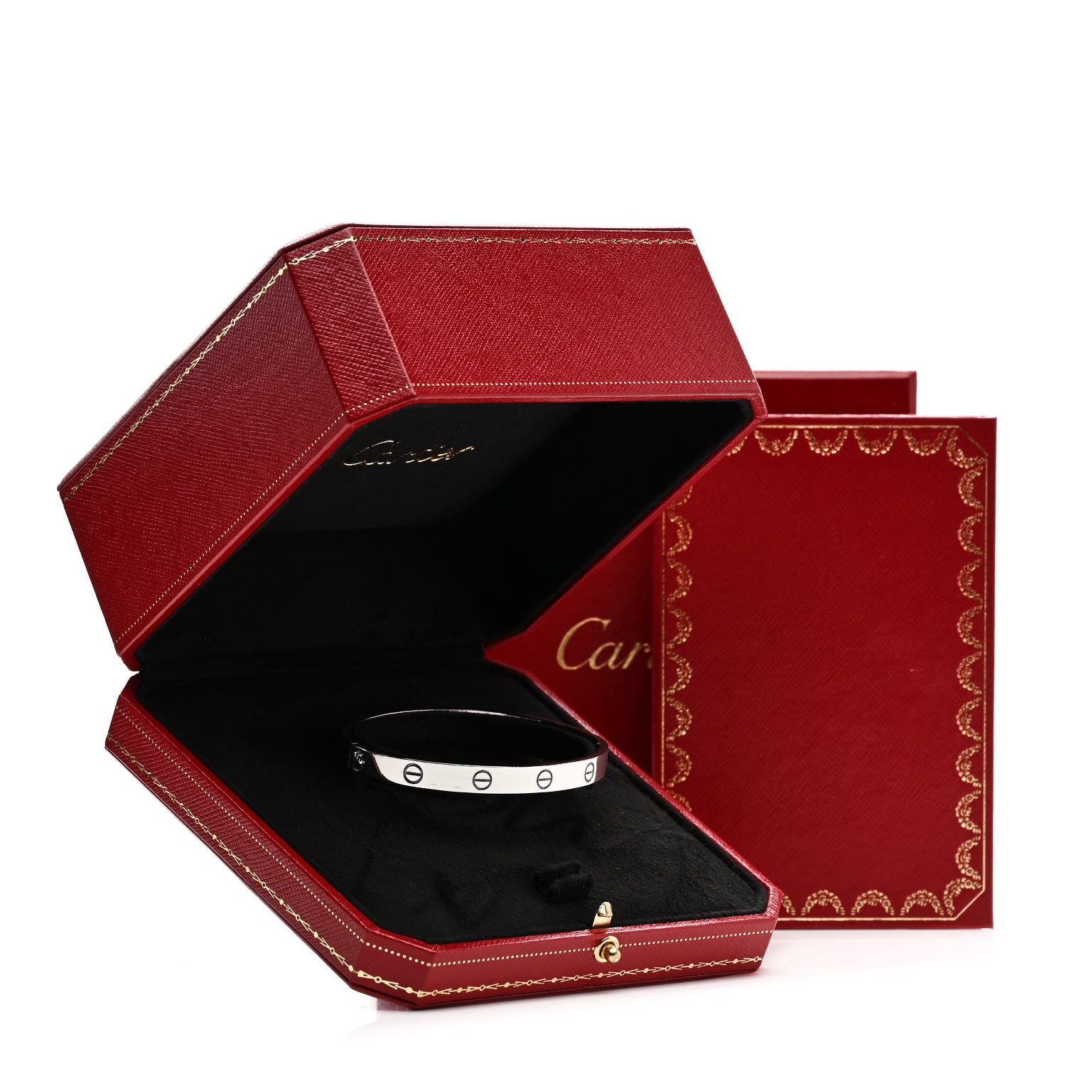 Cartier 18K White Gold LOVE Bracelet 18 4 of 4