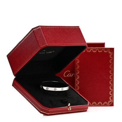 Cartier 18K White Gold LOVE Bracelet 18 4 of 4