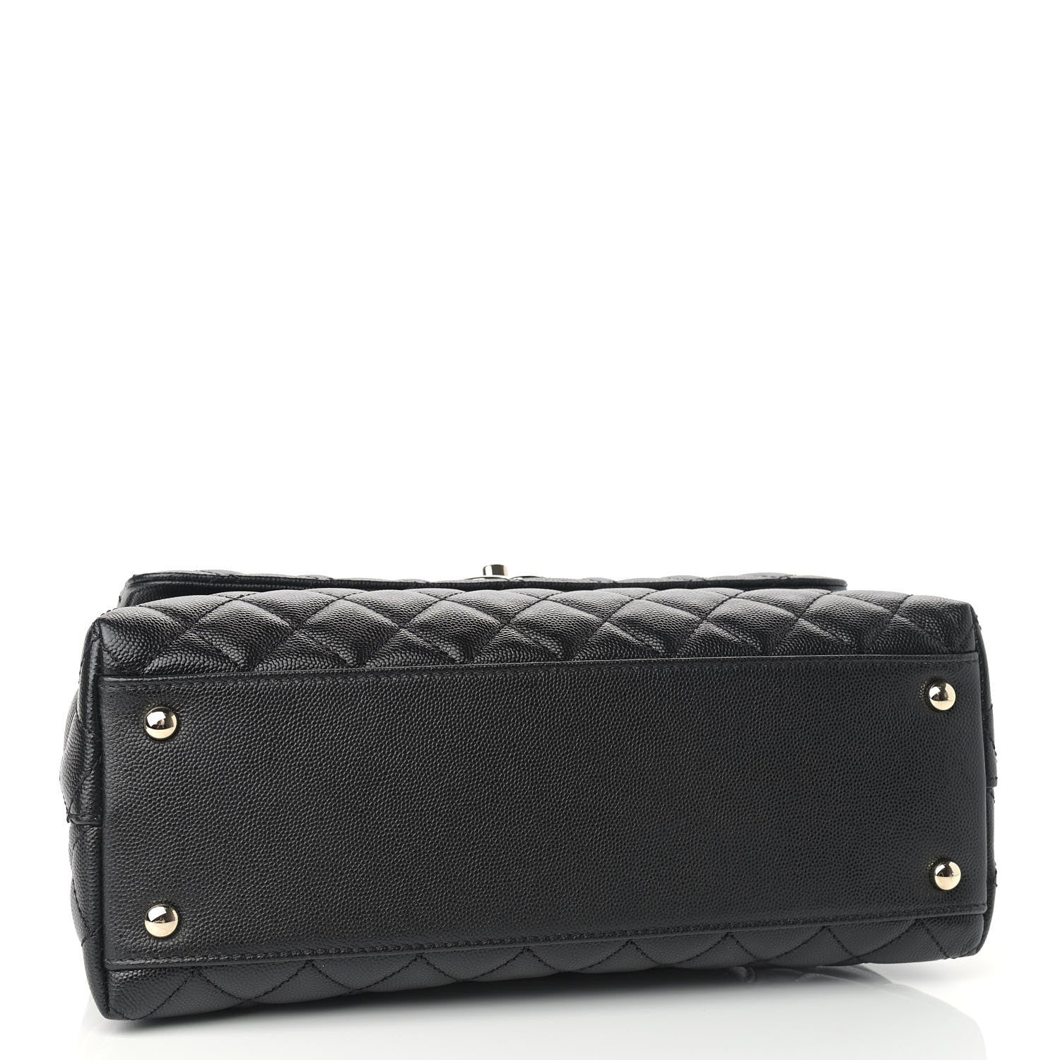 Chanel Caviar Quilted Small Coco Handle Flap Black 4 of 8
