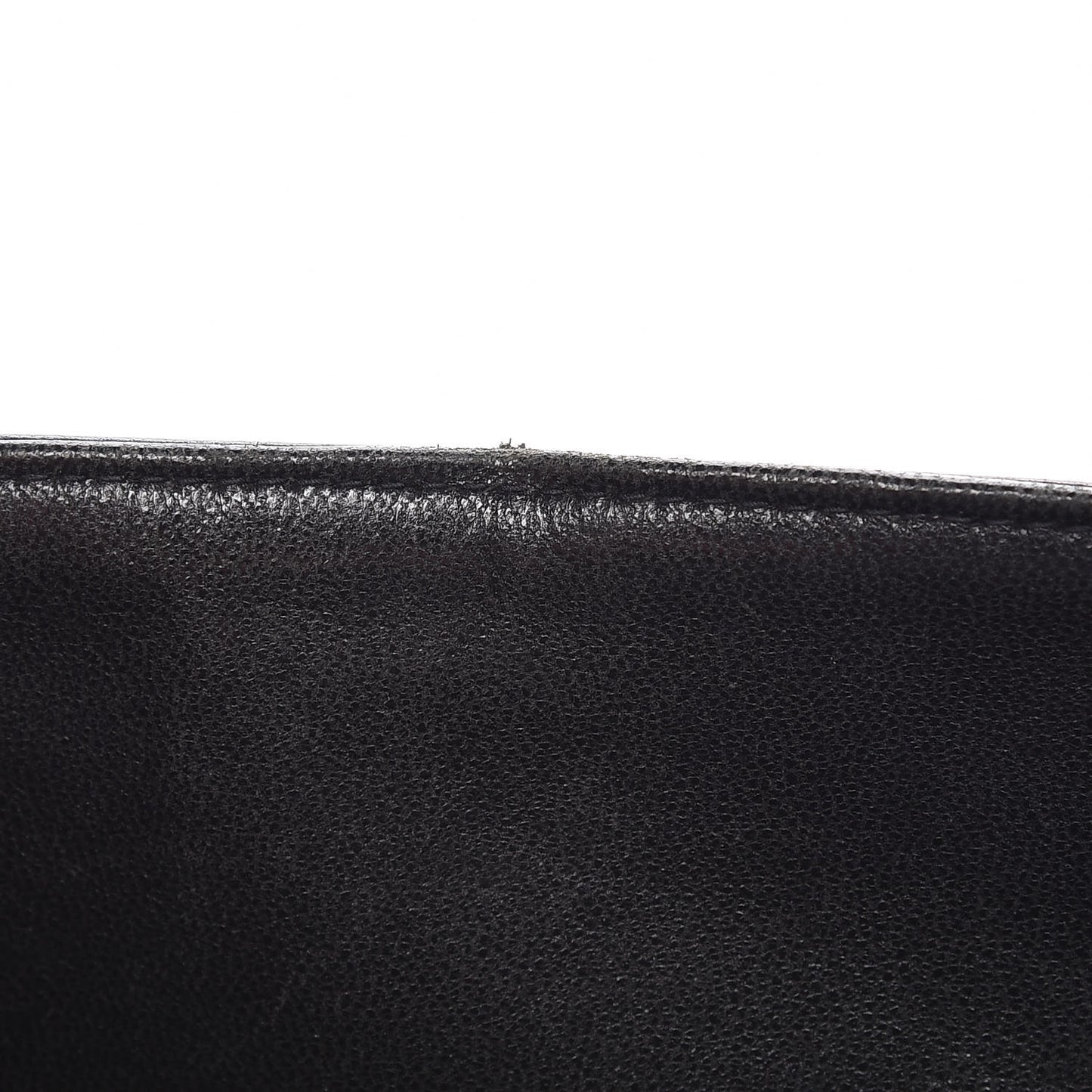 Patent Quilted Medium Double Flap Black