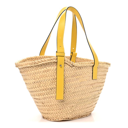Loewe Raffia Medium Basket Tote Bag Natural Tan 3 of 9