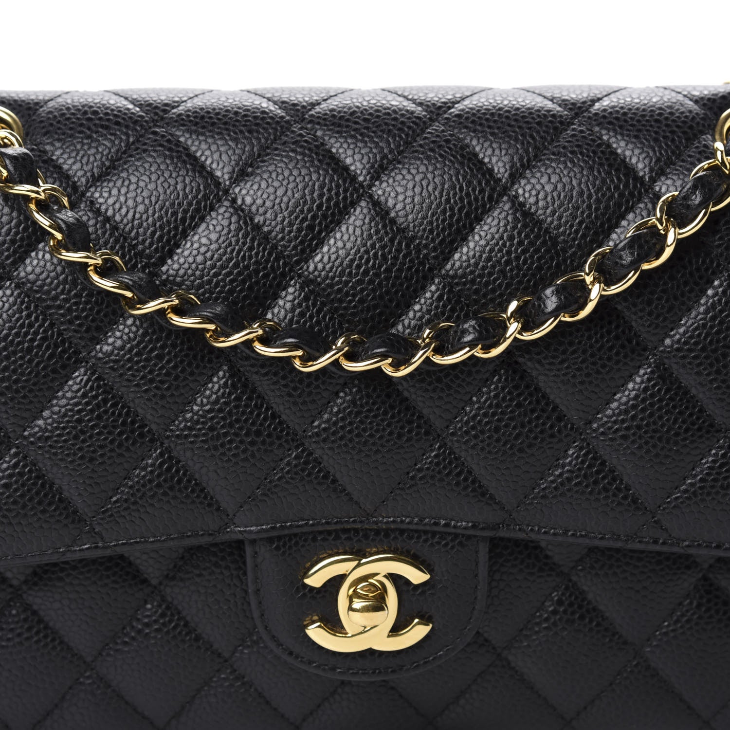 Chanel Caviar Quilted Medium Double Flap Black 10 of 10