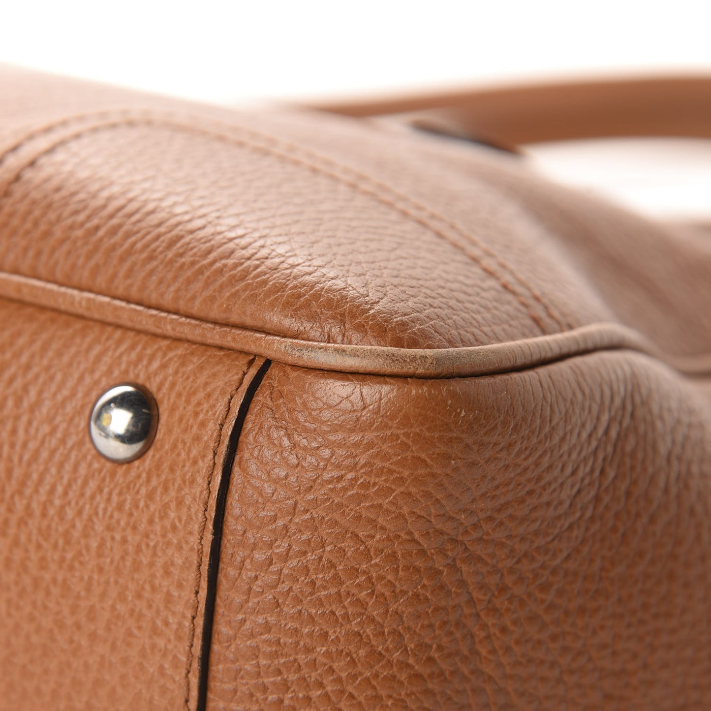 Calfskin Medium Princy Tote Cognac