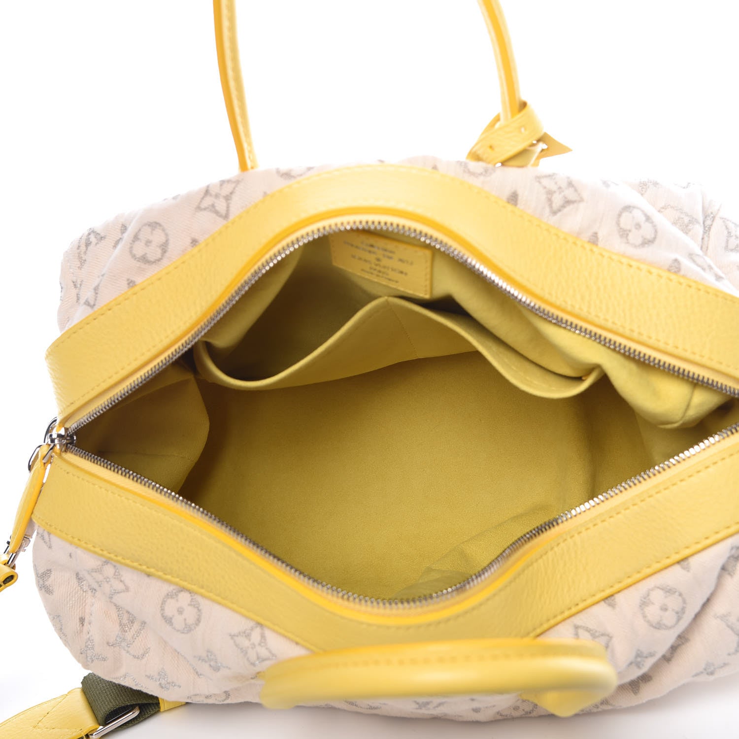 Louis Vuitton Monogram Denim Speedy Round Yellow 5 of 13