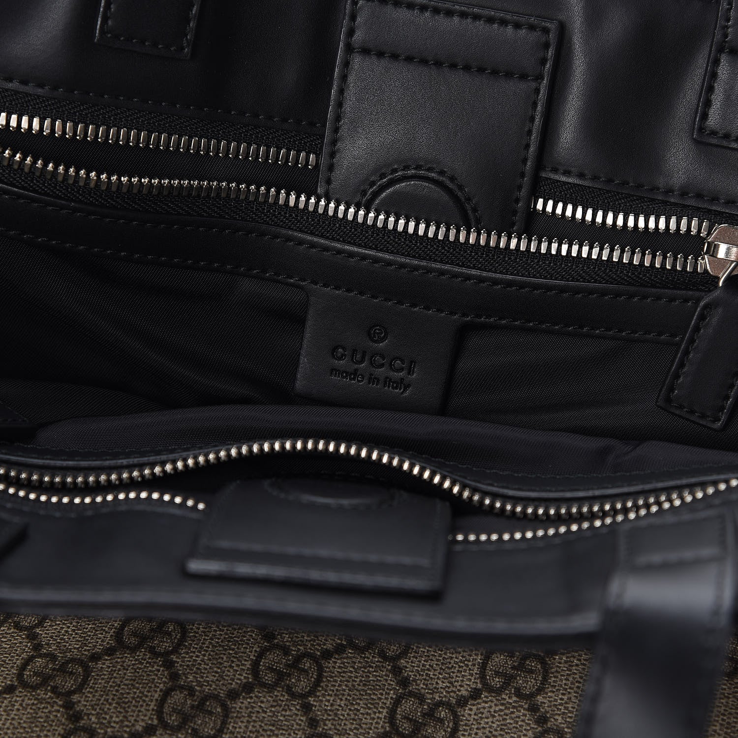 Gucci Soft GG Supreme Monogram Web Vertical Tote Black 8 of 10