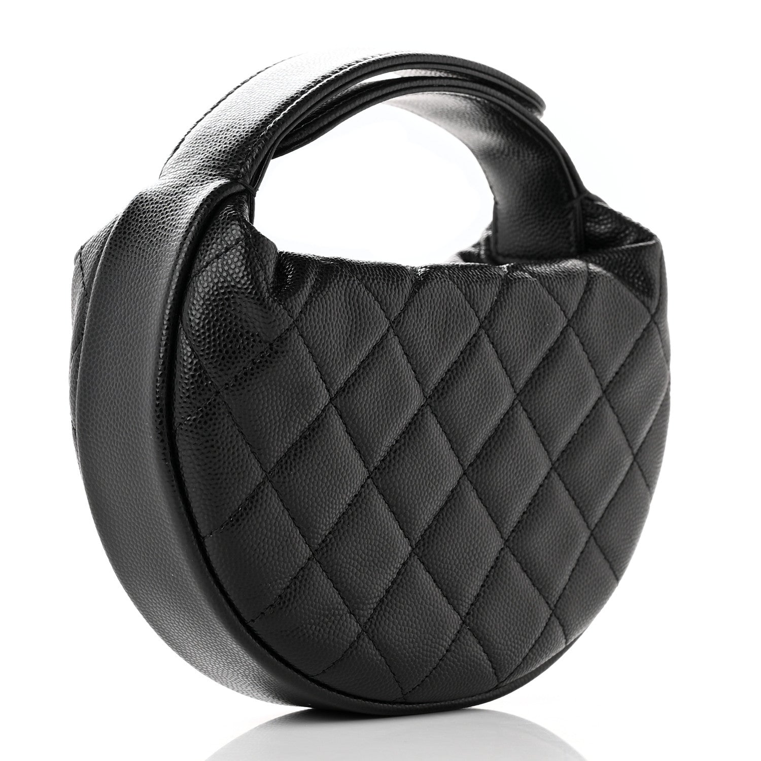 Chanel Caviar Quilted Polly Pocket Pouch Hobo Black 3 of 11
