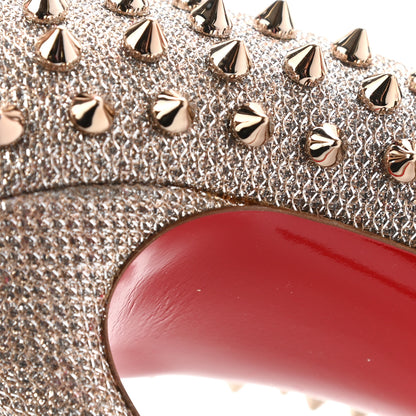 Christian Louboutin Glitter Diams Follies Spikes 100 Pumps 37 Colombe 8 of 18