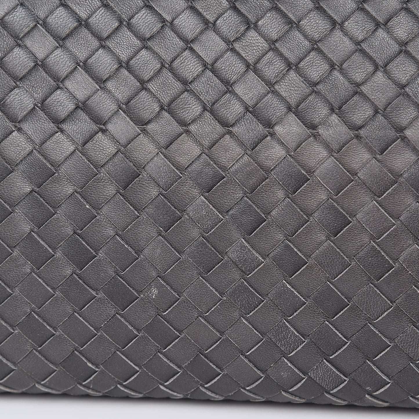 Nappa Intrecciato Medium Roma Tote Ferro Gray
