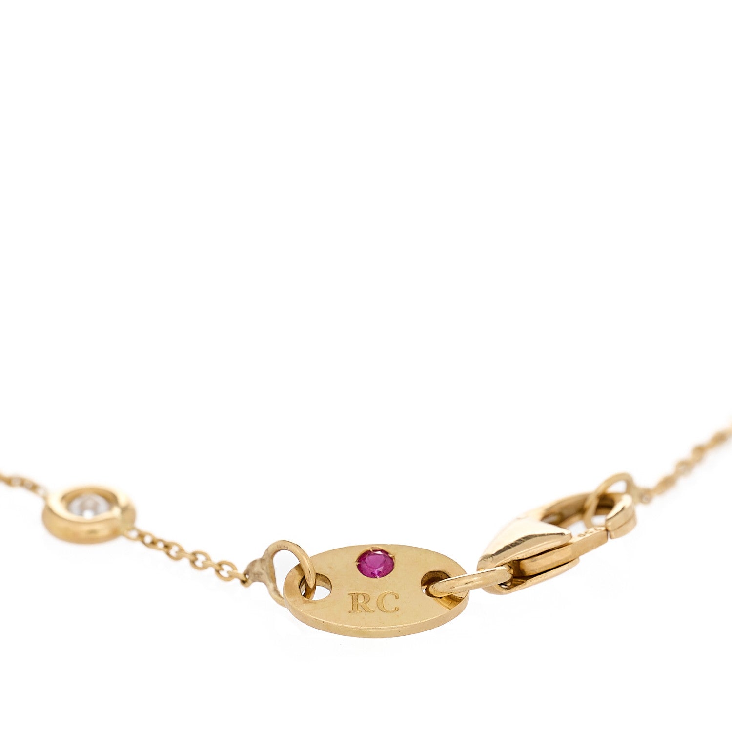 Roberto Coin 18K Yellow Gold Diamond By the Inch Five Station Bracelet 3 of 4
