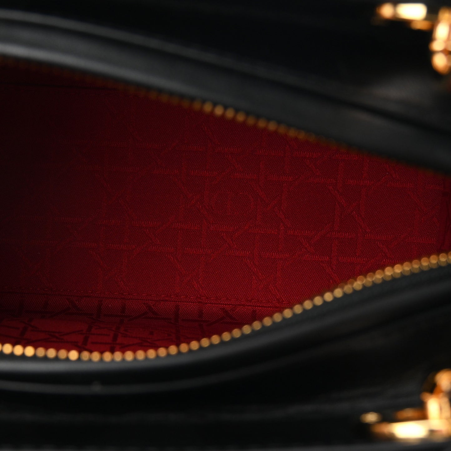 Lambskin Cannage Medium Lady Dior Black