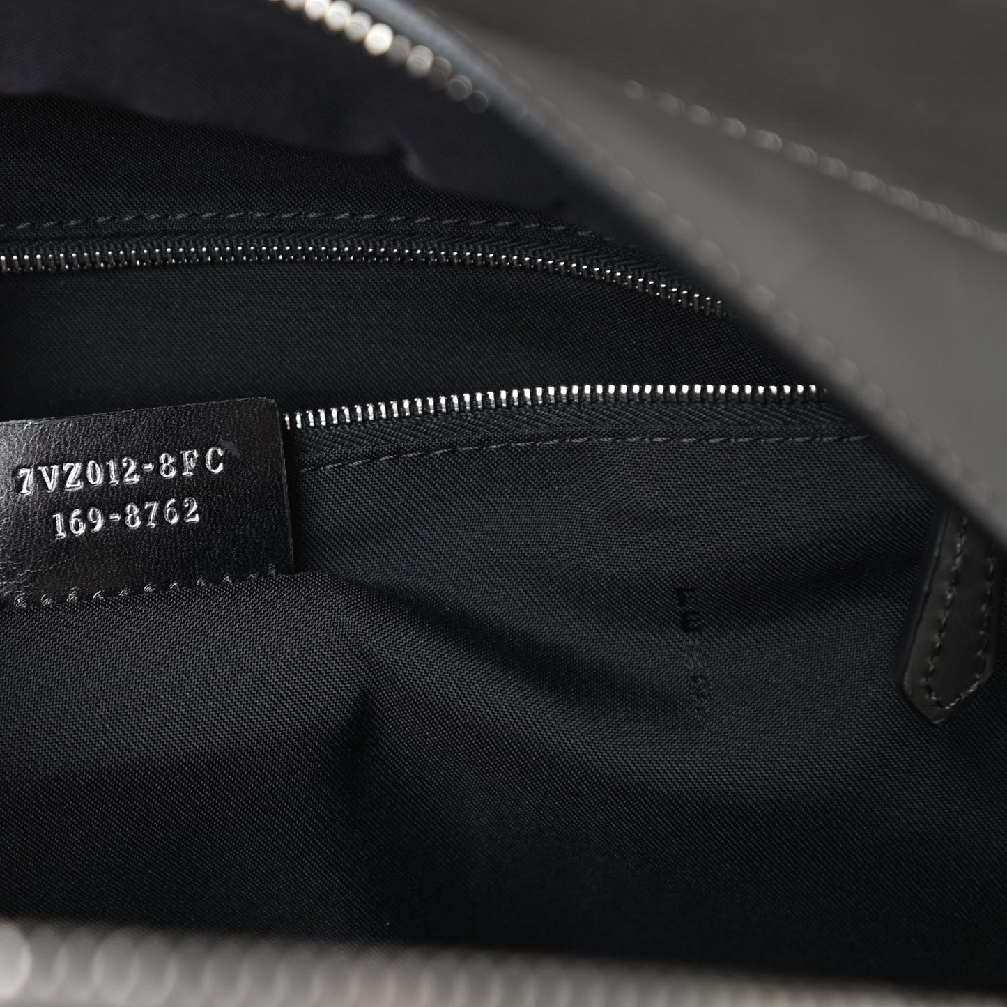 Nylon Vitello Century Dolce Monster Eyes Rounded Backpack Grey