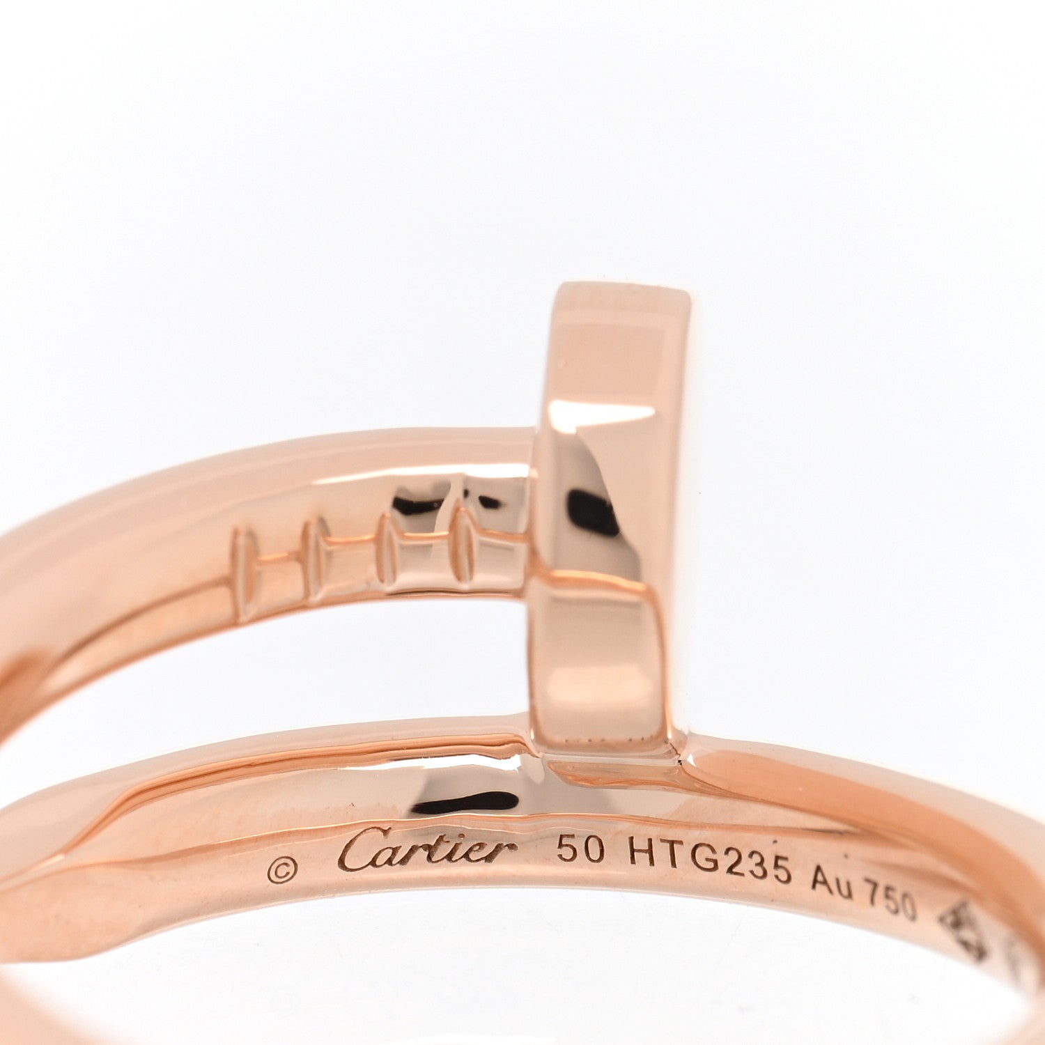 Cartier 18K Pink Gold Juste Un Clou Ring 50 5.25 4 of 5