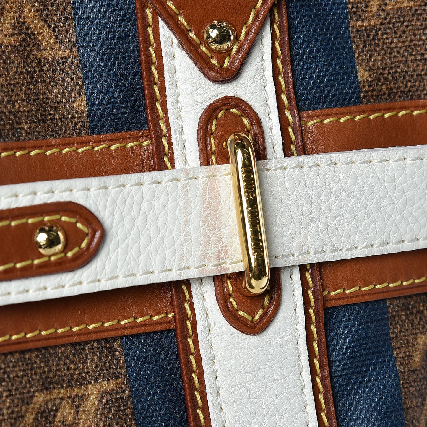 Monogram Rayures Tisse Sac GM Blue