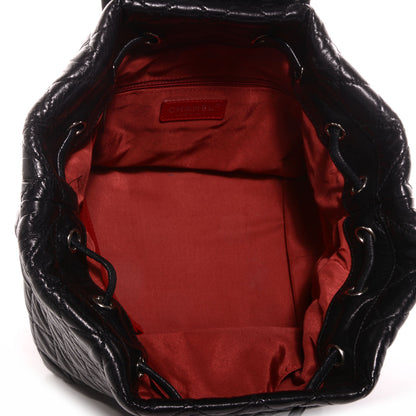 Chanel Glazed Calfskin Quilted Beijing Backpack Black 5 of 8