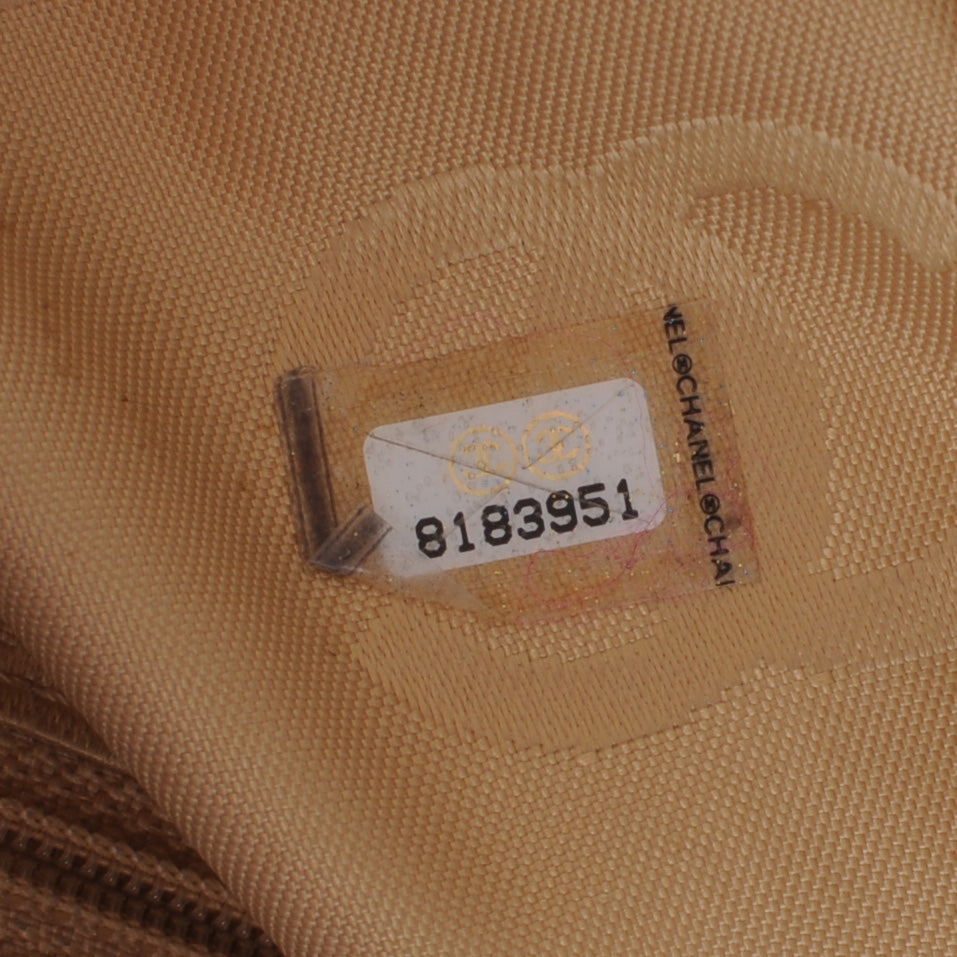 Calfskin Woven CC Tote Beige
