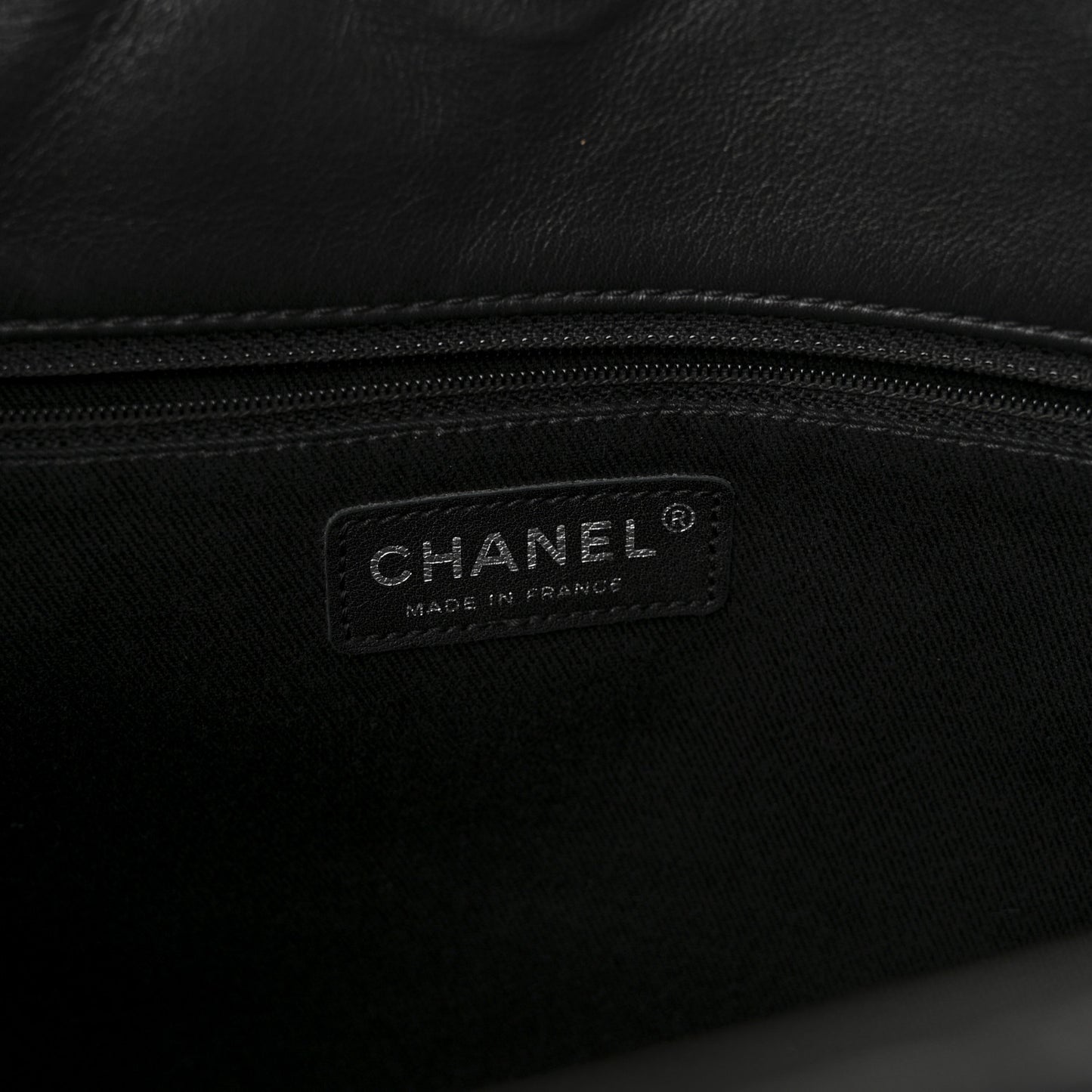 Calfskin Quilted In The Business North South Tote Black Black